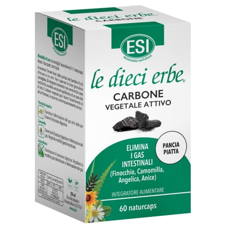 Esi Le Dieci Erbe Carbone Vegetale Attivo 60 Naturcaps Esi Le Dieci Erbe Carbone Vegetale Attivo 60 Naturcaps