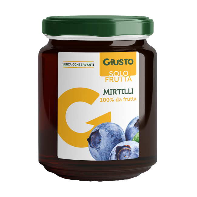 Farmafood Giusto Solo Frutta Marmellata Mirtilli 284 G Farmafood Giusto Solo Frutta Marmellata Mirtilli 284 G