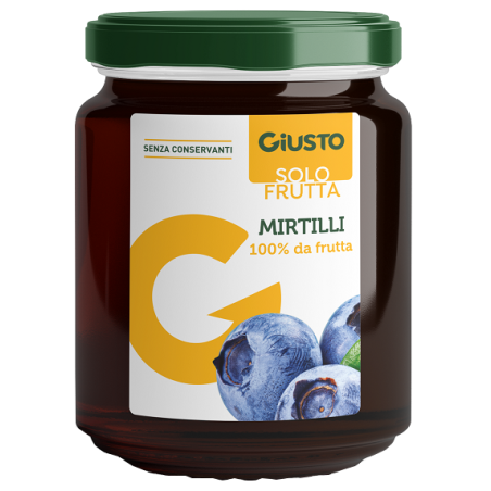 Farmafood Giusto Solo Frutta Marmellata Mirtilli 284 G Farmafood Giusto Solo Frutta Marmellata Mirtilli 284 G