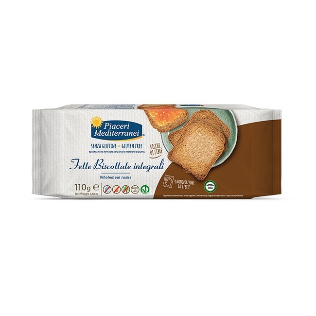 Eurospital Piaceri Mediterranei Fette Biscottate Integrali 110 G Eurospital Piaceri Mediterranei Fette Biscottate Integrali 110 G