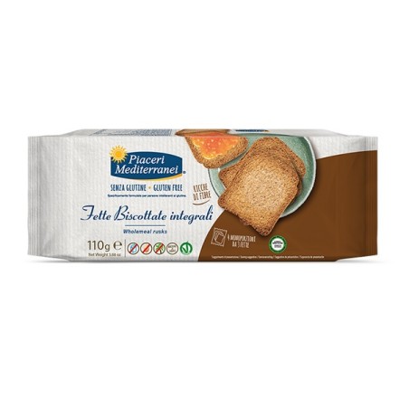 Eurospital Piaceri Mediterranei Fette Biscottate Integrali 110 G