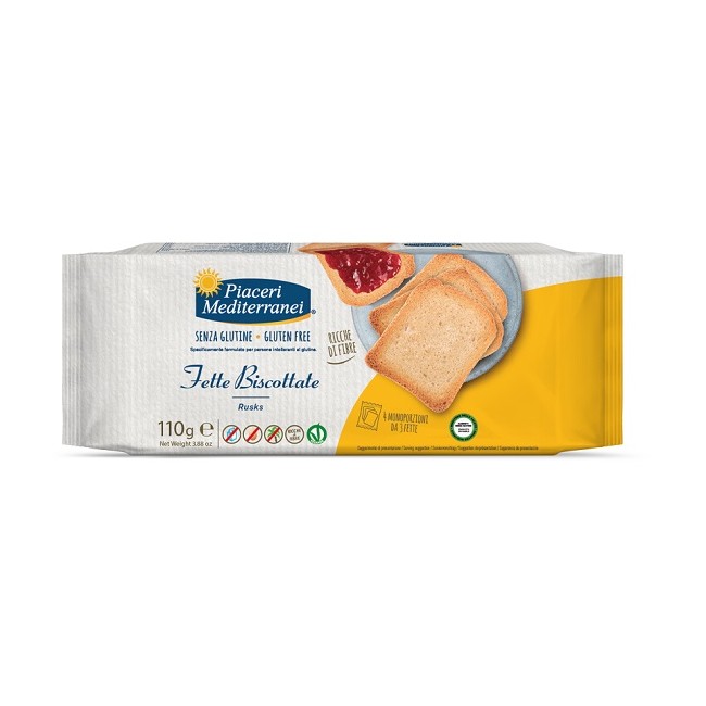 Eurospital Piaceri Mediterranei Fette Biscottate 110 G