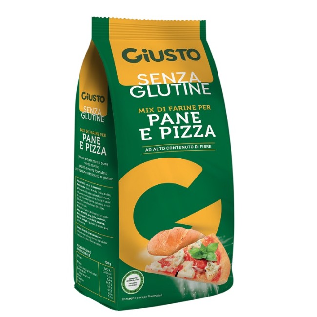 Farmafood Giusto Senza Glutine Mix Pane E Pizza 500 G Farmafood Giusto Senza Glutine Mix Pane E Pizza 500 G
