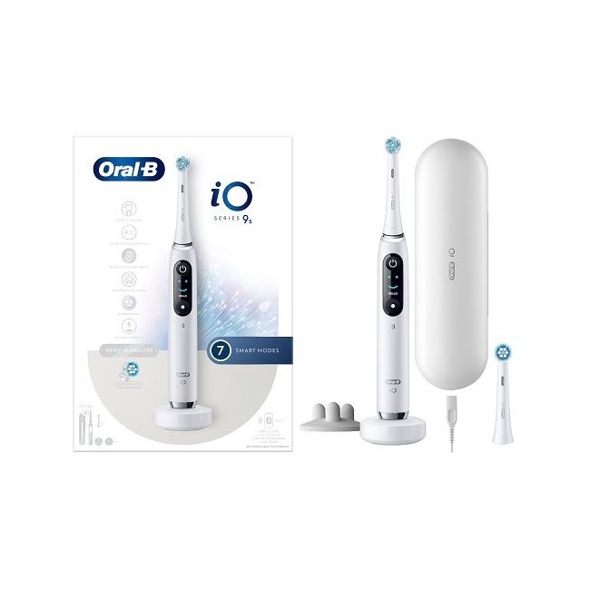 Procter & Gamble Oral-b Io 9 White Spazzolino Elettrico + 2 Refill Testine Con Custodia Da Viaggio Procter & Gamble Oral-b Io 9 White Spazzolino Elettrico + 2 Refill Testine Con Custodia Da Viaggio