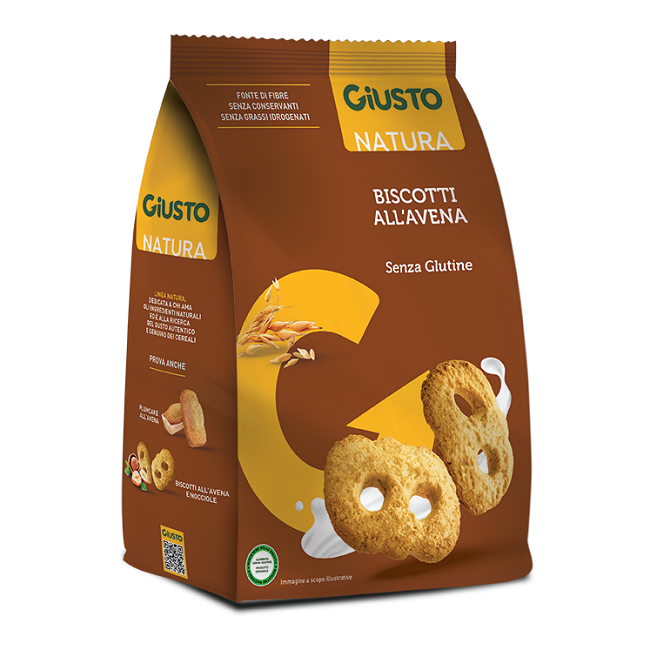 Farmafood Giusto Senza Glutine Biscotti Avena 250 G Farmafood Giusto Senza Glutine Biscotti Avena 250 G