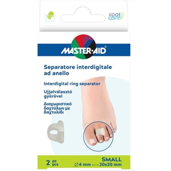 Pietrasanta Pharma Separatore Dita Master-aid Footcare Con Anello Small 2 Pezzi C17 Pietrasanta Pharma Separatore Dita Master-aid Footcare Con Anello Small 2 Pezzi C17