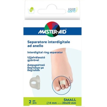 Pietrasanta Pharma Separatore Dita Master-aid Footcare Con Anello Small 2 Pezzi C17 Pietrasanta Pharma Separatore Dita Master-aid Footcare Con Anello Small 2 Pezzi C17