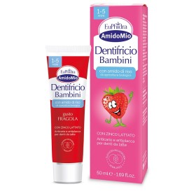 Zeta Farmaceutici Euphidra Amidomio Dentifricio Fragola 1-5 Anni 50 Ml