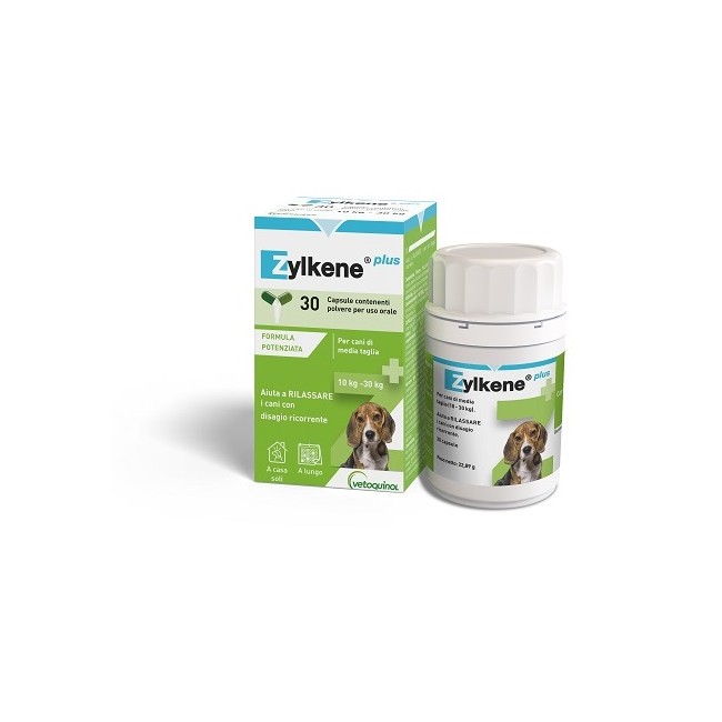 Vetoquinol Zylkene Plus Cani 10-30 Kg 30 Capsule