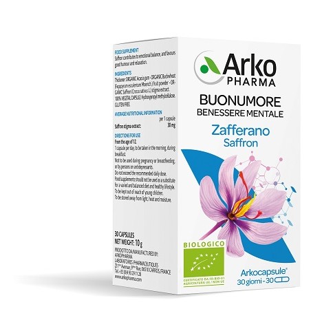 Arkopharma Arko Capsule Zafferano Bio 30 Capsule