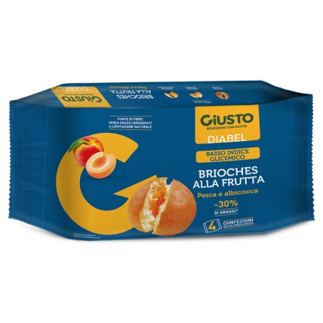 Farmafood Giusto Diabel Brioche Frutta 4 Pezzi Da 45 G Farmafood Giusto Diabel Brioche Frutta 4 Pezzi Da 45 G