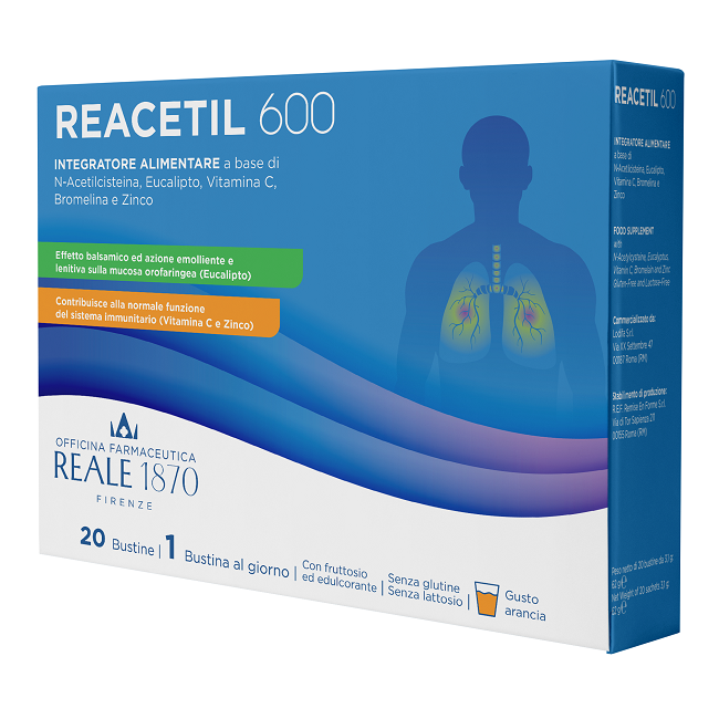 Lodifa Reacetil 600 20 Bustine Reale 1870