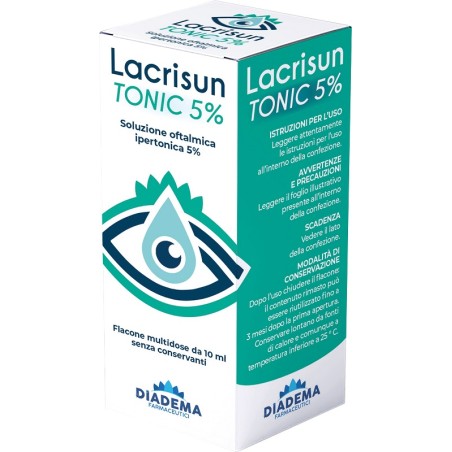 Diadema Farmaceutici Soluzione Oftalmica Ipertonica Lacrisun Tonic 5% 10 Ml Diadema Farmaceutici Soluzione Oftalmica Ipertonica Lacrisun Tonic 5% 10 Ml