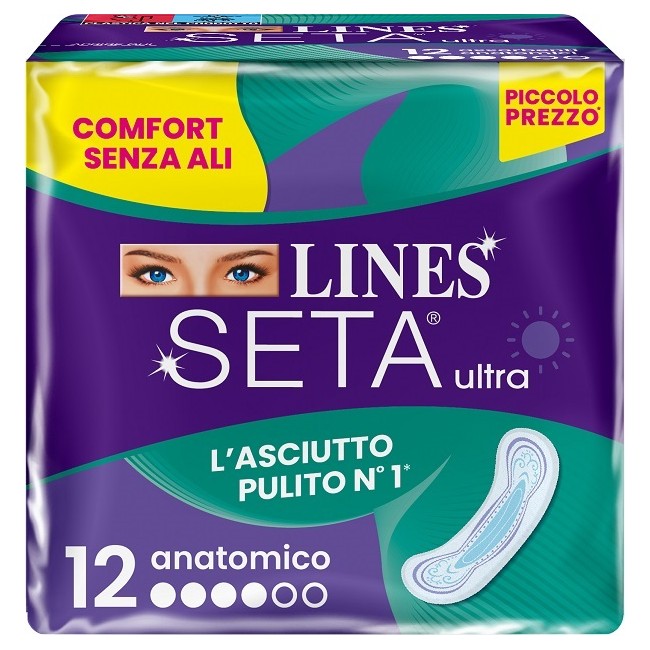 Fater Lines Seta Ultra Assorbenti Anatomico Dwct 12 Pezzi Fater Lines Seta Ultra Assorbenti Anatomico Dwct 12 Pezzi