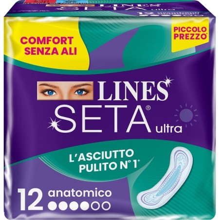 Fater Lines Seta Ultra Assorbenti Anatomico Dwct 12 Pezzi