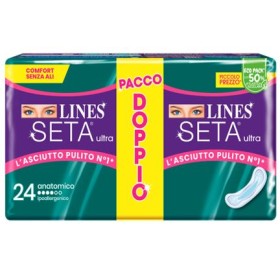 Fater Lines Seta Ultra Assorbenti Anatomico Vp Dwct 24 Pezzi