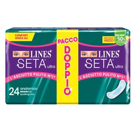 Fater Lines Seta Ultra Assorbenti Anatomico Vp Dwct 24 Pezzi