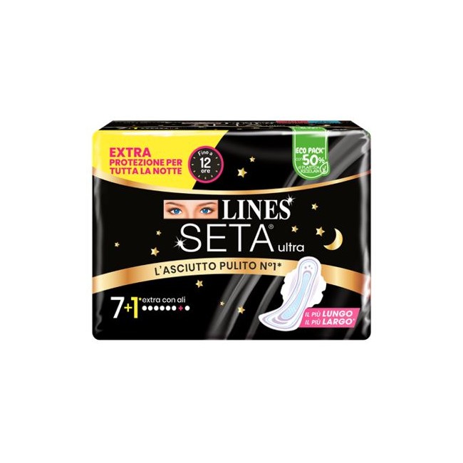 Fater Lines Seta Ultra Assorbenti Extra Dwct 7+1 Pezzi Fater Lines Seta Ultra Assorbenti Extra Dwct 7+1 Pezzi