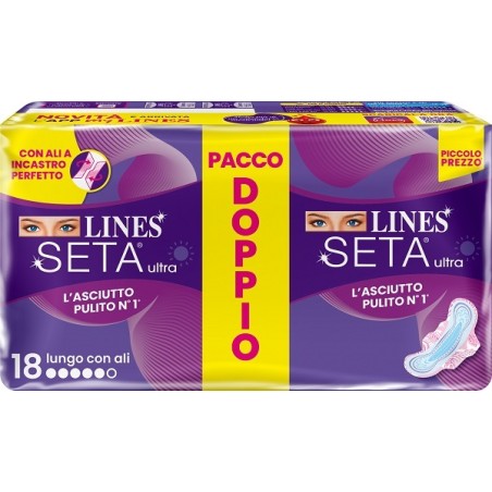 Fater Lines Seta Ultra Assorbenti Lungo Vp Dwct 18 Pezzi