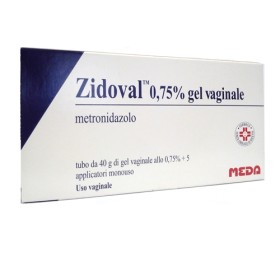 Zidoval 7,5 mg/g Gel vaginale per trattamento vaginosi 40 g