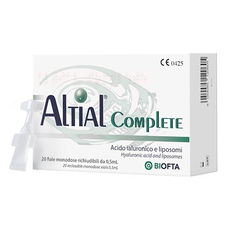 Biodue Soluzione Oftalmica Lubrificante Altial Complete 4 Strip Da 5 Flaconi Da 0,5 Ml Biodue Soluzione Oftalmica Lubrificante Altial Complete 4 Strip Da 5 Flaconi Da 0,5 Ml