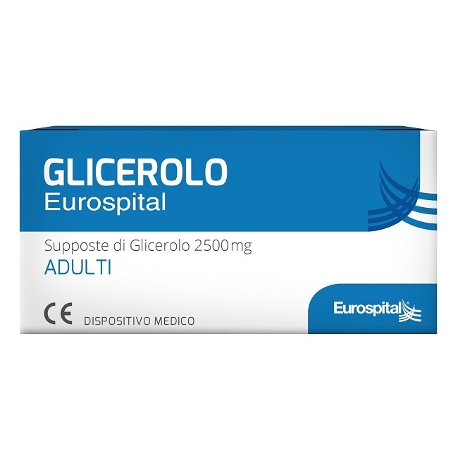 Eurospital Supposte Glicerolo 2500 Mg Adulti 18 Pezzi Eurospital Supposte Glicerolo 2500 Mg Adulti 18 Pezzi