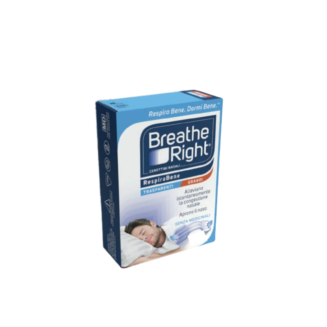 E. F. A. S. Cerotti Nasali Breathe Right Trasparenti Grandi 10 Pezzi