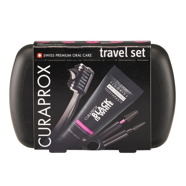 Curaden Healthcare Curaprox Black Is White Travel Set