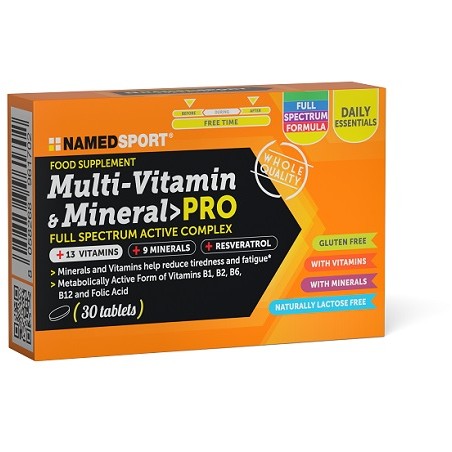 Named Multi-vitamin&mineral Pro 30 Compresse Named Multi-vitamin&mineral Pro 30 Compresse
