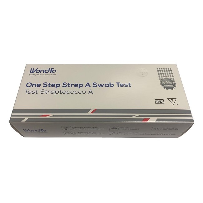Alifmed Test Autodiagnostico One Step Strep A Rilevazione Qualitativa Antigeni Streptococco A In Tampone Faringeo 1 Pezzo