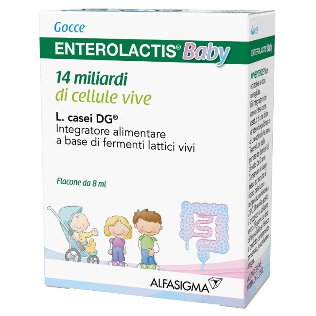 Alfasigma Enterolactis Baby 0+ Gocce 8 Ml Alfasigma Enterolactis Baby 0+ Gocce 8 Ml
