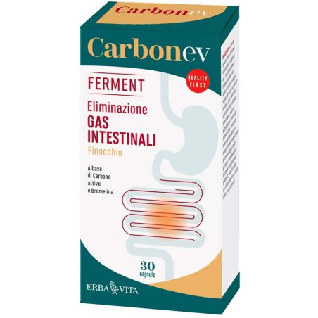 Erba Vita Carbon Ev Ferment 30 Capsule Erba Vita Carbon Ev Ferment 30 Capsule