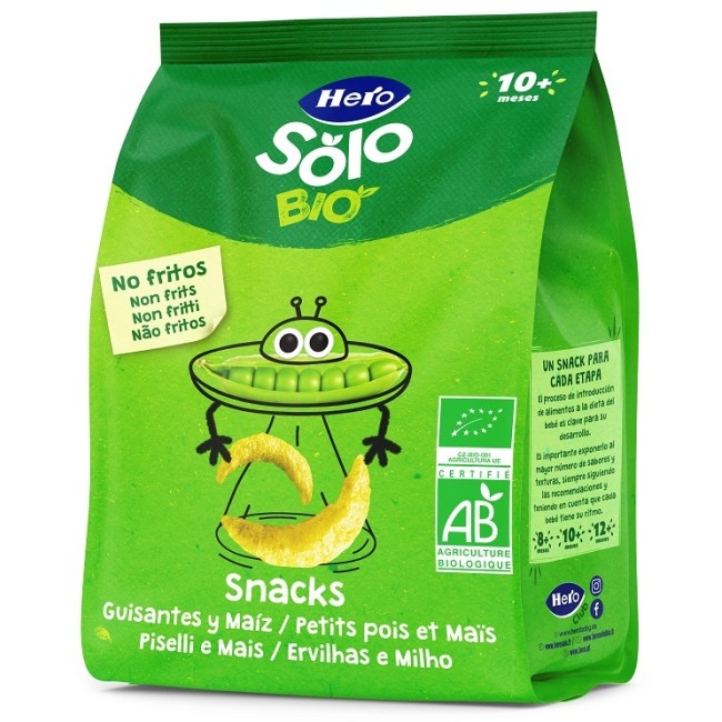 Fater Hero Solo Snack Piselli E Mais 100% Bio 40 G Fater Hero Solo Snack Piselli E Mais 100% Bio 40 G