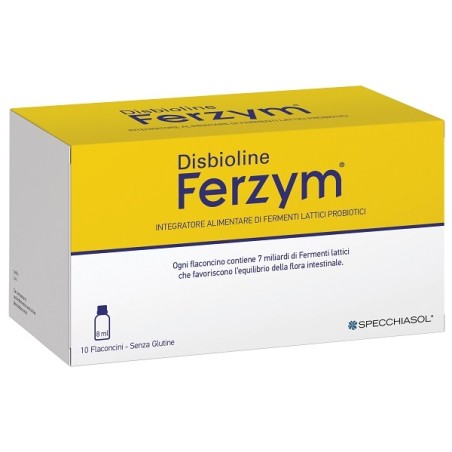 Specchiasol Disbioline Ferzym 10 Flaconcini Da 8 Ml Specchiasol Disbioline Ferzym 10 Flaconcini Da 8 Ml