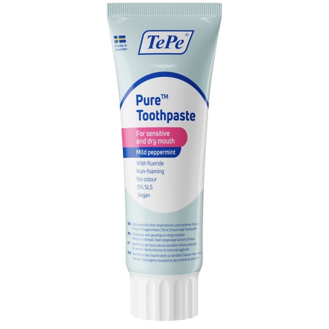Tepe Pure Menta Piperita Delicata Dentifricio 75 Ml Tepe Pure Menta Piperita Delicata Dentifricio 75 Ml