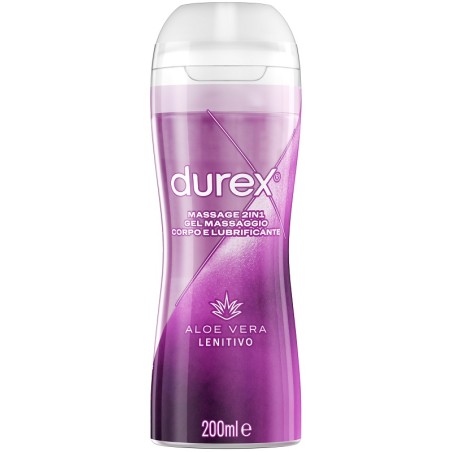 Reckitt Benckiser Durex Massage 2 In 1 Gel Massaggio Corpo E Lubrificante Aloe Vera 200 Ml