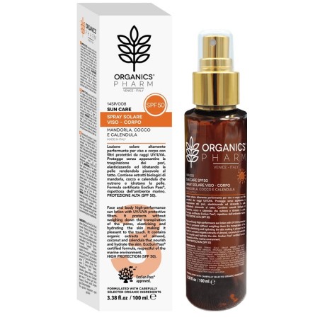 Sma Organics Pharm Spray Solare Viso Corpo Spf50 100 Ml Sma Organics Pharm Spray Solare Viso Corpo Spf50 100 Ml