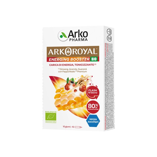Arkopharma Arkoroyal Energing Booster Bio 10 Flaconcini Da 15 Ml Arkopharma Arkoroyal Energing Booster Bio 10 Flaconcini Da 15 Ml