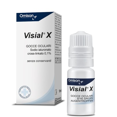 Omisan Farmaceutici Gocce Oculari Visial X Acido Ialuronico Cross-linkato 0,1% 10 Ml Omisan Farmaceutici Gocce Oculari Visial X Acido Ialuronico Cross-linkato 0,1% 10 Ml