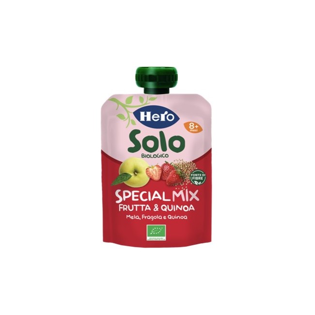 Fater Hero Solo Frutta + Cereali Fragola Mela Quinoa 100 G Fater Hero Solo Frutta + Cereali Fragola Mela Quinoa 100 G