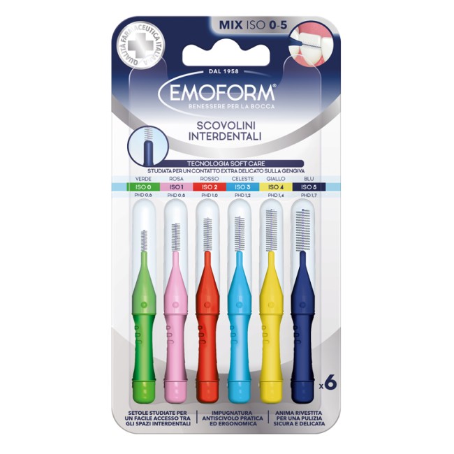 Polifarma Emoform Scovolino Mix 6 Pezzi Polifarma Emoform Scovolino Mix 6 Pezzi