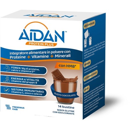 Fresenius Kabi Aidan Protein Plus Cioccolato 14 Bustine Fresenius Kabi Aidan Protein Plus Cioccolato 14 Bustine