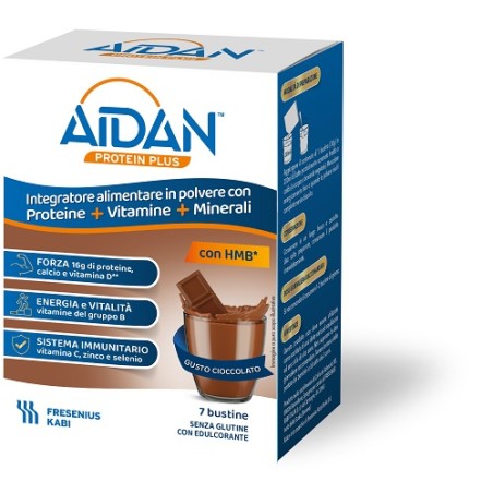 Fresenius Kabi Aidan Protein Plus Cioccolato 7 Bustine Fresenius Kabi Aidan Protein Plus Cioccolato 7 Bustine
