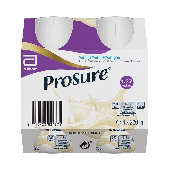 Abbott Prosure Vanilla 4 Bottiglie Da 220 Ml Abbott Prosure Vanilla 4 Bottiglie Da 220 Ml