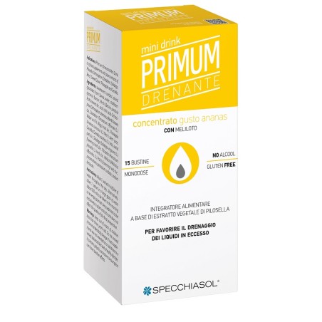 Specchiasol Primum Drenante Mini Drink Ananas 15 Bustine Specchiasol Primum Drenante Mini Drink Ananas 15 Bustine