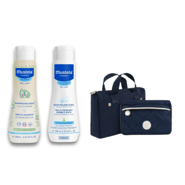 Laboratoires Expanscience Mustela Vanity Set 2024 1 Shampoo Dolce 200 Ml + 1 Bagnetto Mille Bolle 200 Ml Laboratoires Expanscience Mustela Vanity Set 2024 1 Shampoo Dolce 200 Ml + 1 Bagnetto Mille Bolle 200 Ml