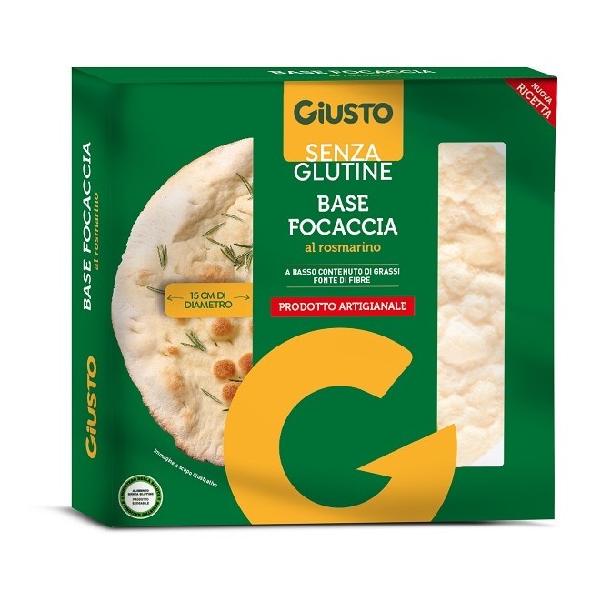Farmafood Giusto Senza Glutine Fondo Focaccia Rosmarino 130 G