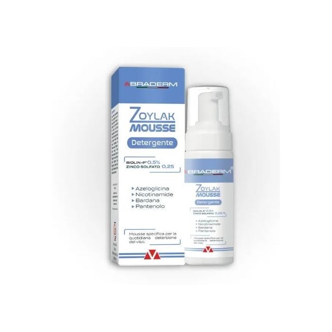 Braderm Zoylak Mousse Detergente 100 Ml Braderm Zoylak Mousse Detergente 100 Ml