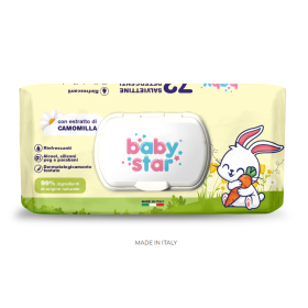 Farvima Medicinali Babystar Salviettine Bebe' Camomilla 72 Pezzi