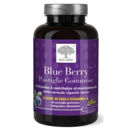 New Nordic Blue Berry 60 Pastiglie Gommose New Nordic Blue Berry 60 Pastiglie Gommose